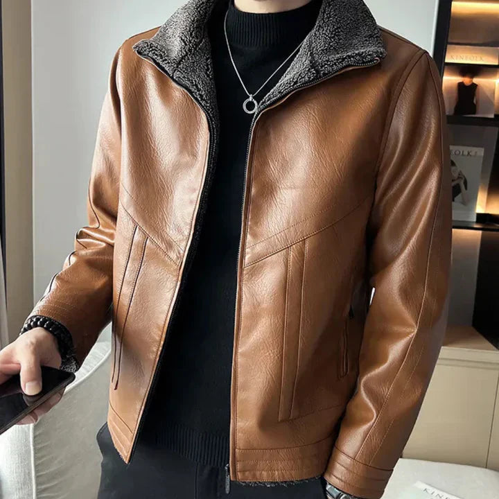 Trendy casual motorbike jacket for men