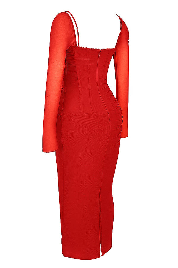Chanelle | Smoke Maxi Dress