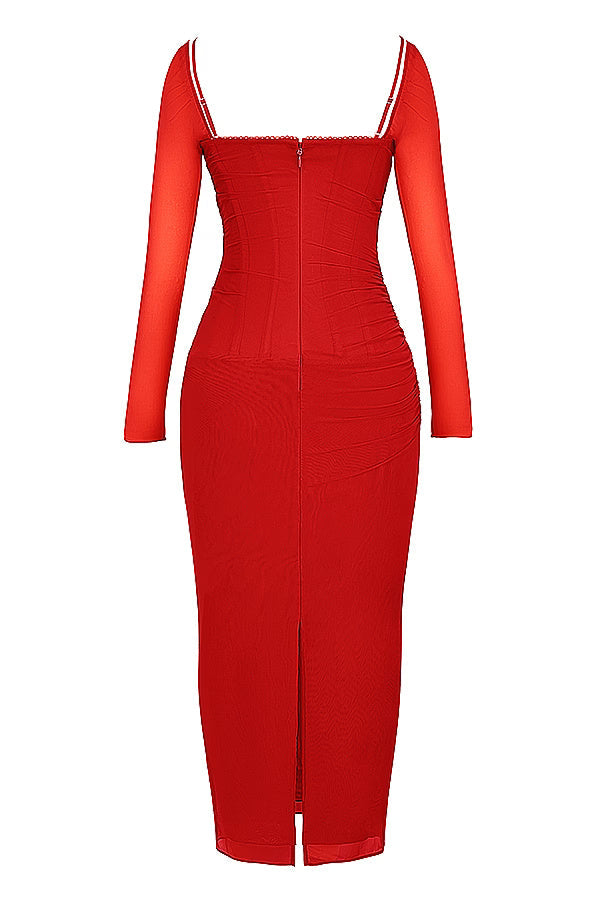 Chanelle | Smoke Maxi Dress