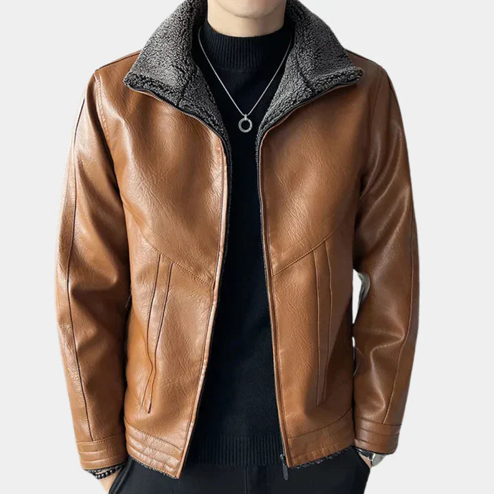 Trendy casual motorbike jacket for men