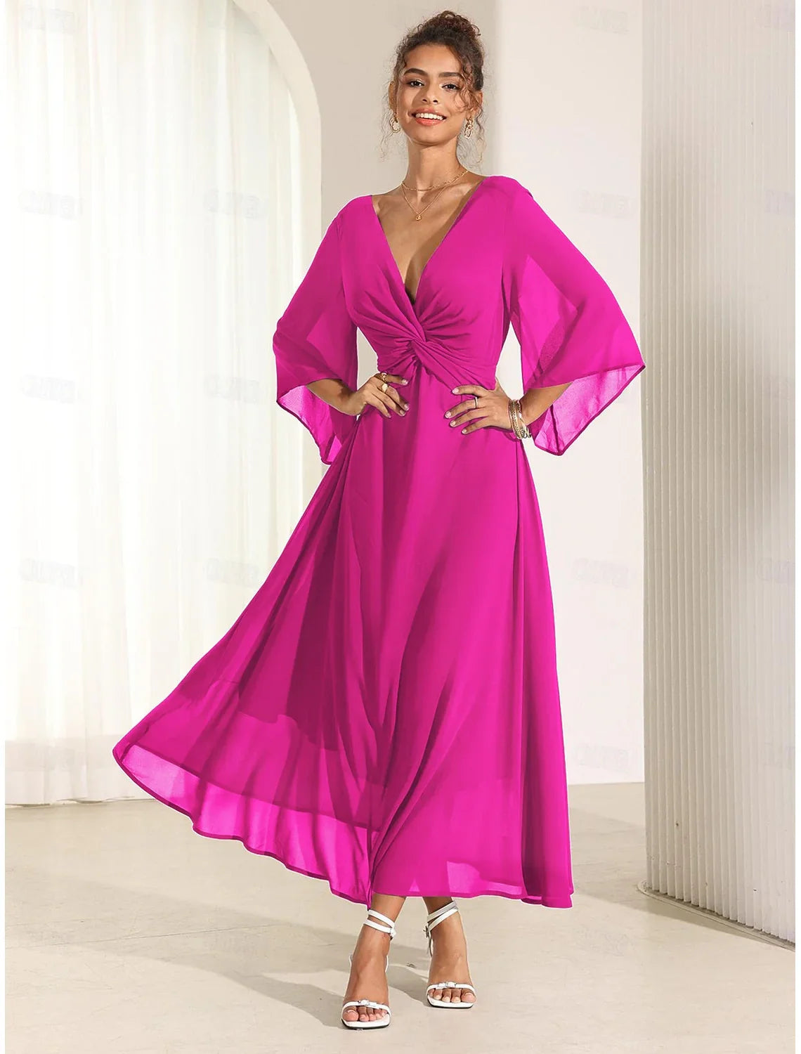 Elysiane | Ruffle Maxi Dress