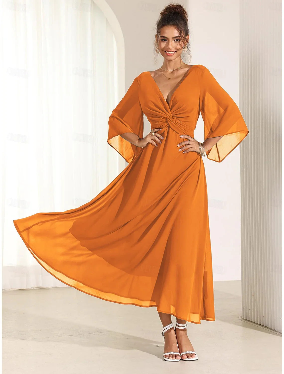 Elysiane | Ruffle Maxi Dress