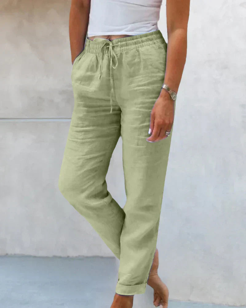 Brianna Soft Linen Pants