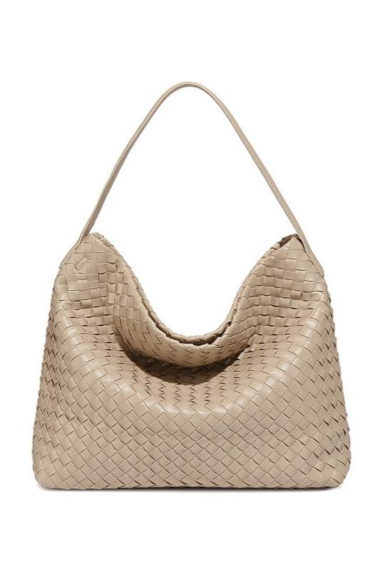 Woven Large Capacity Shoulder Crossbody Bag