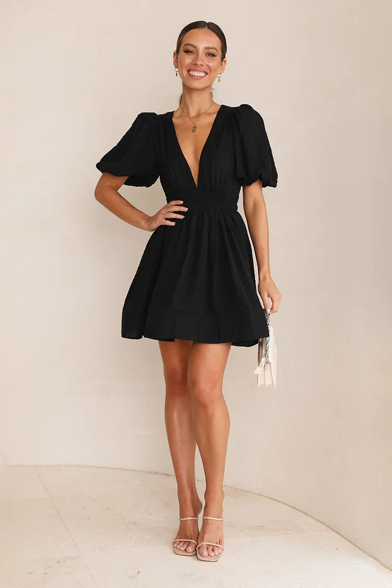 Erin Mini Dress - Black