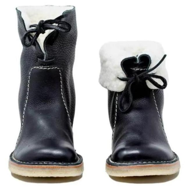 Elodie - foldable leather women's boots