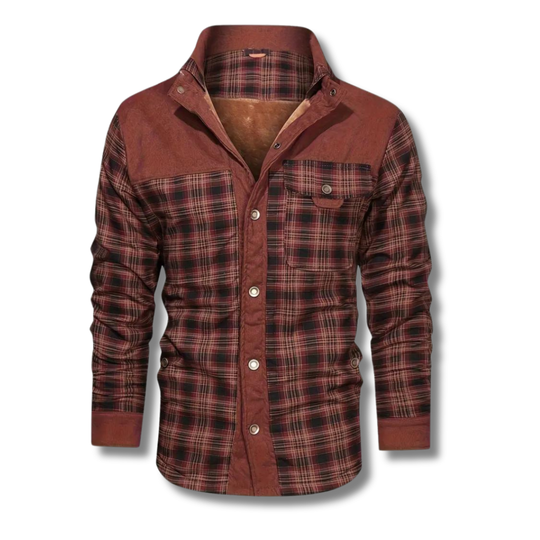 Lorenzo - Retro Plaid Fleece Coat