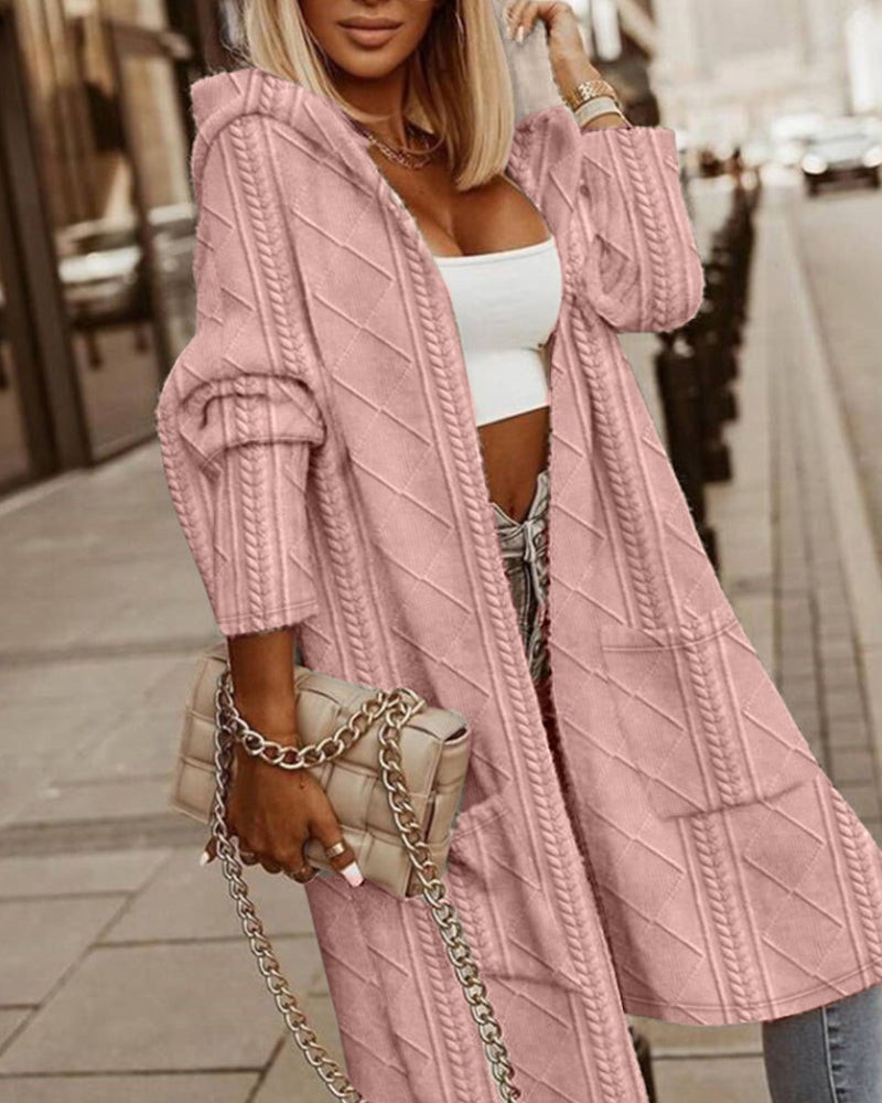 Alicia - Stylish Long Cardigan With Hood