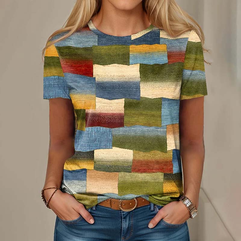 Colourful Plaid T-Shirt