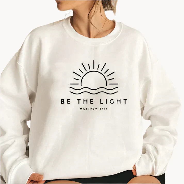 Jumper with fashionable be the light text logo on the front for women