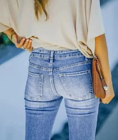 Sanny 2024 sexy high-waisted denim trousers