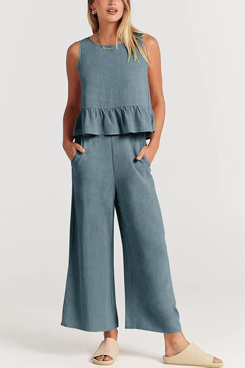 HARPER COTTON TANK AND PANT SET