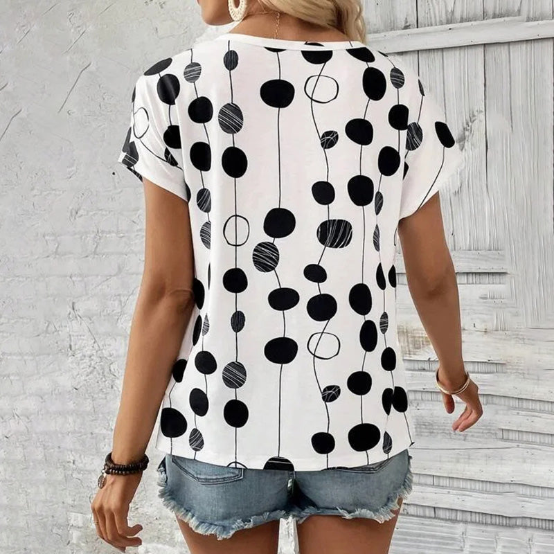 Polka Dot Casual T-Shirt