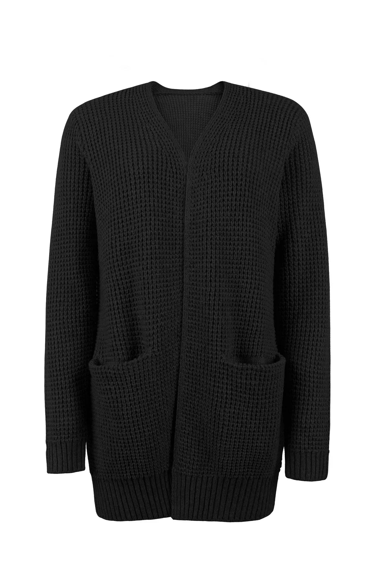 Tatiana - Long Sleeve Knitted Cardigan With Pockets