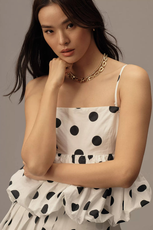 Maeve Sleeveless Babydoll Bubble Skirt Set