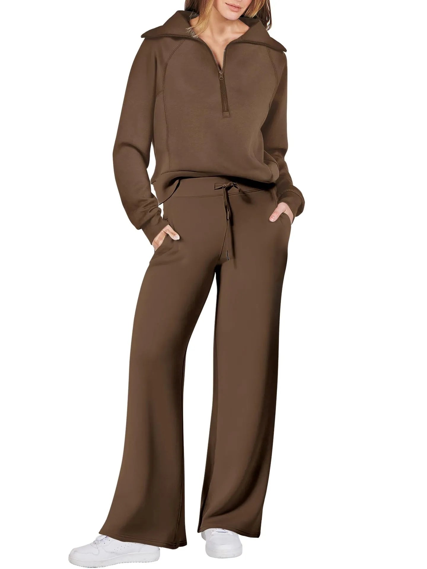 Lyla - Half Zip Jumpsuit Set