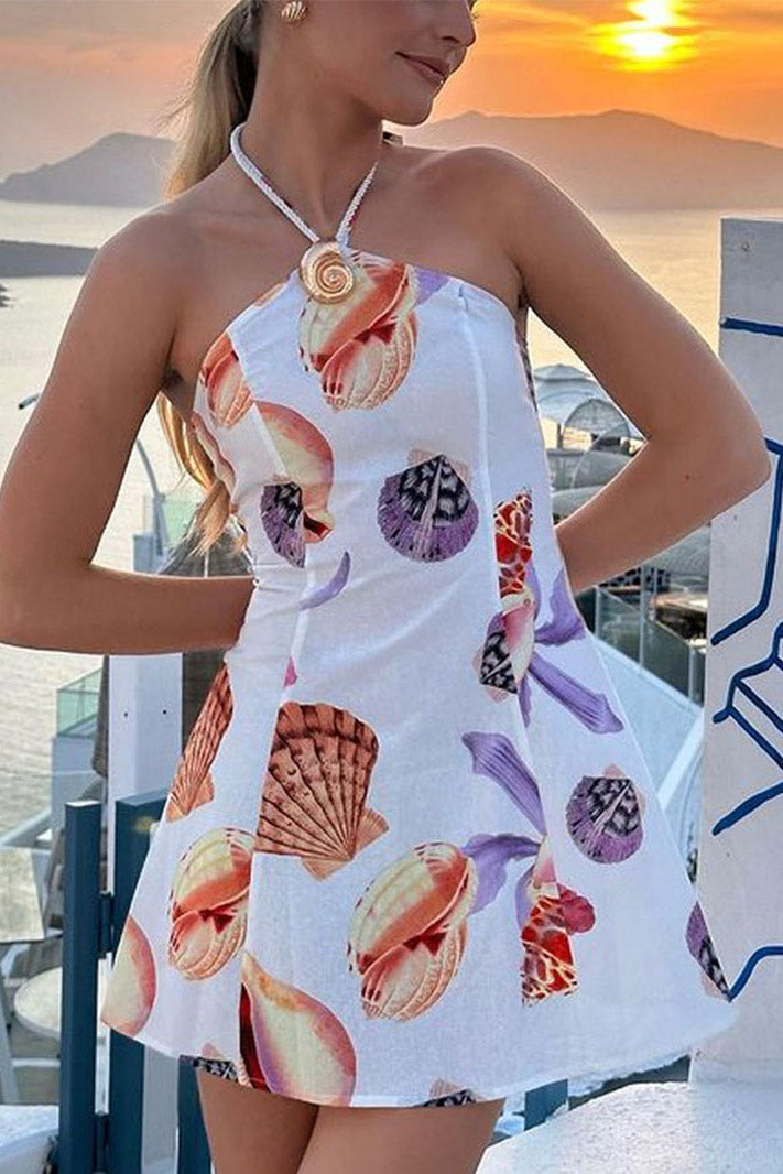 Freya Mini Dress - Seaside Bouquet