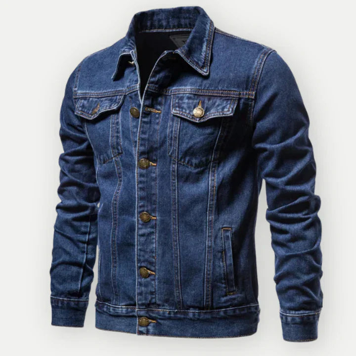 Denim trucker jacket for men