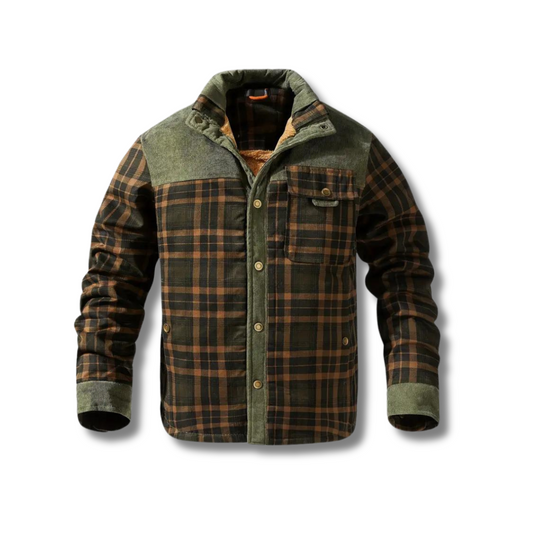 Lorenzo - Retro Plaid Fleece Coat