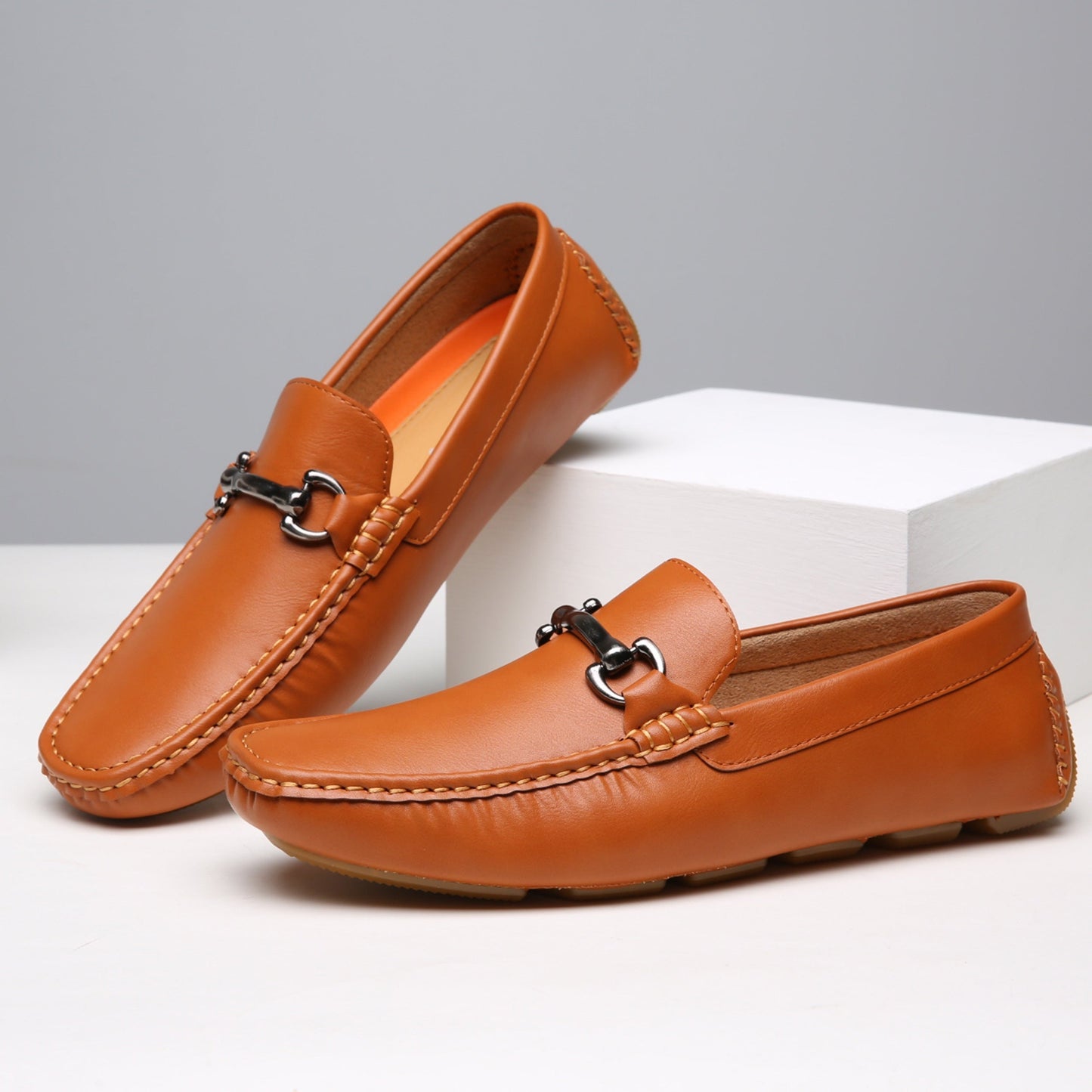 Diogene Vaccari Leather Loafers