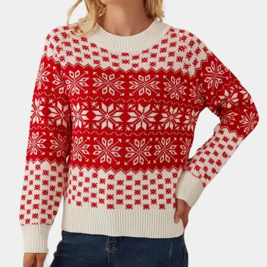 Guida - Christmas snowflake jumper for ladies