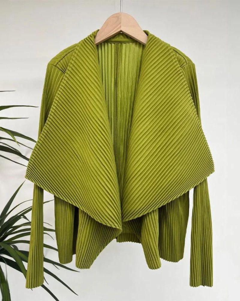 ELSIE - CHIC PLEATED CARDIGAN