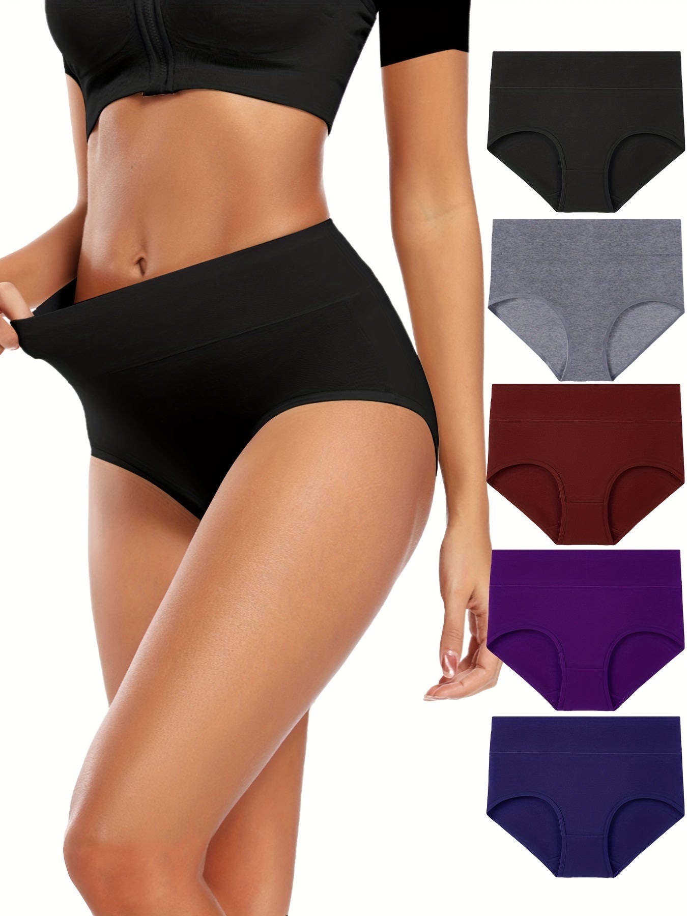 Delphine | Seamless firm briefs set