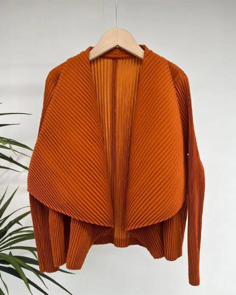 ELSIE - CHIC PLEATED CARDIGAN