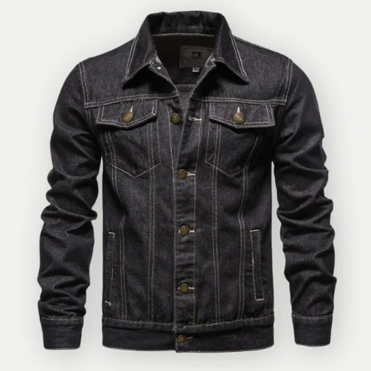 Denim trucker jacket for men