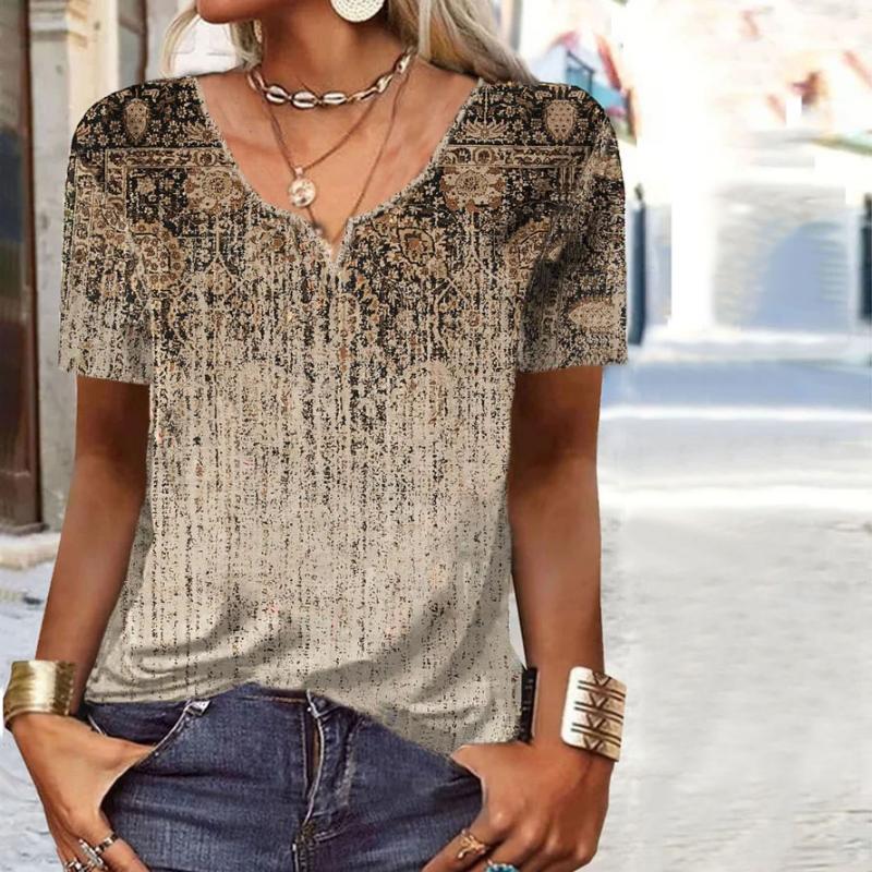 Vintage Ethnic Printed T-Shirt