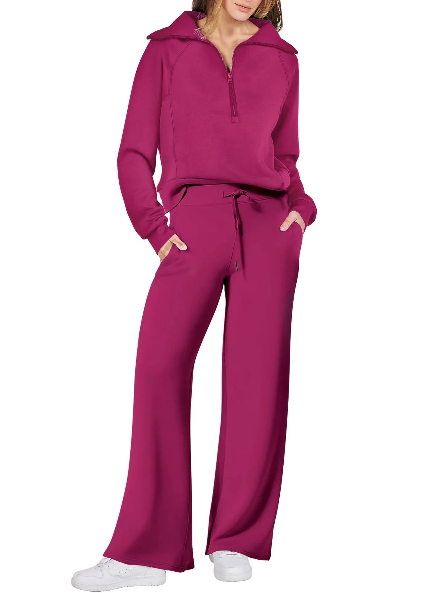 Lyla - Half Zip Jumpsuit Set