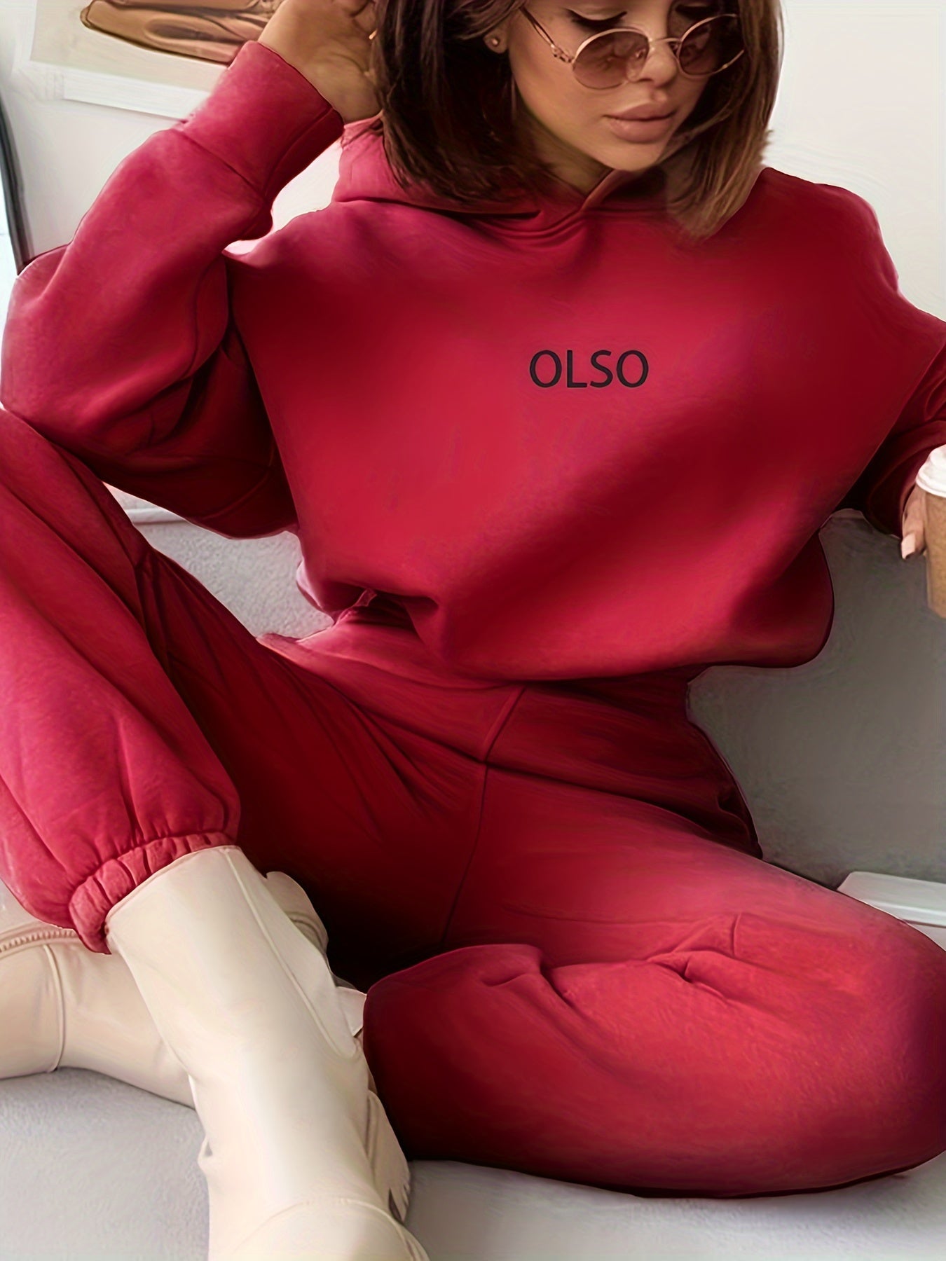 Emiziras - olso women's two-piece set consisting of hoodie and sweatpants