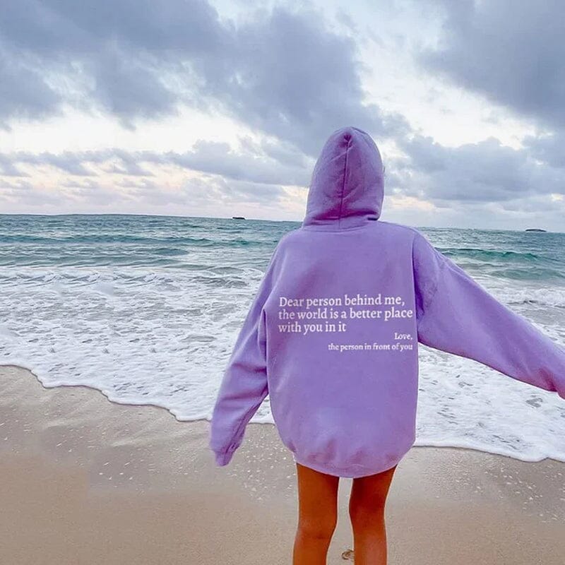 "THE WORLD IS BETTER WITH YOU" UNISEX SWEATER