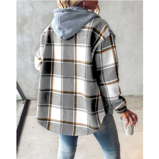 Aurora - Comfy Flannel Hoodie