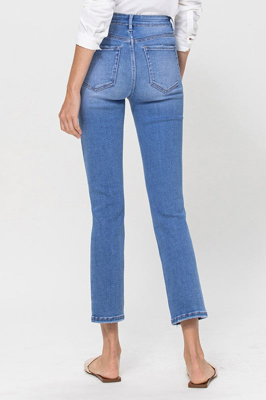 JUNI HIGH RISE STRETCH CROP SLIM JEAN