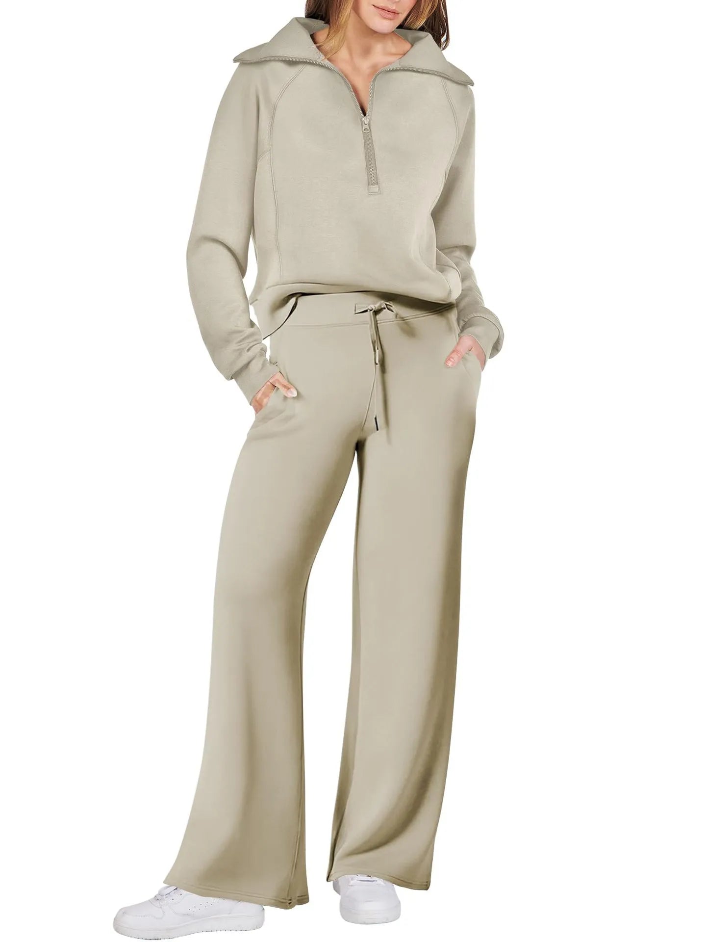 Lyla - Half Zip Jumpsuit Set