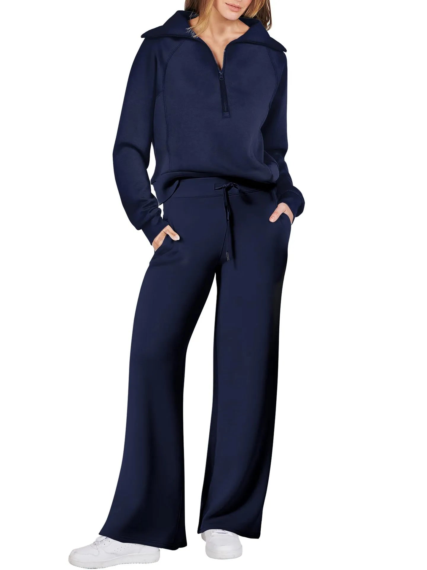 Lyla - Half Zip Jumpsuit Set