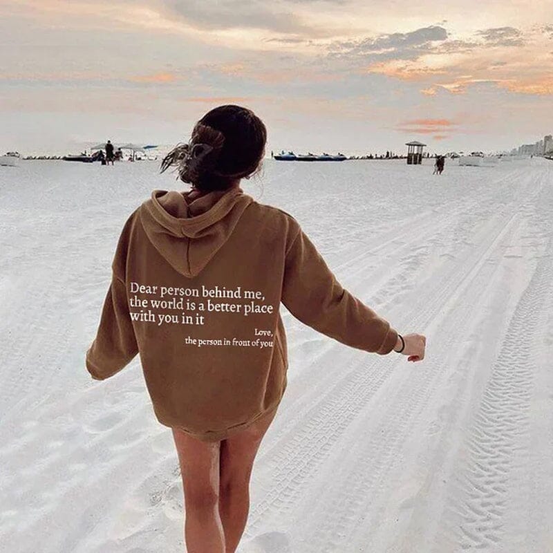 "THE WORLD IS BETTER WITH YOU" UNISEX SWEATER