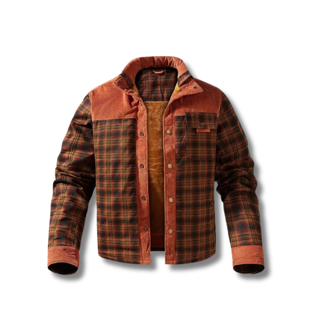 Lorenzo - Retro Plaid Fleece Coat