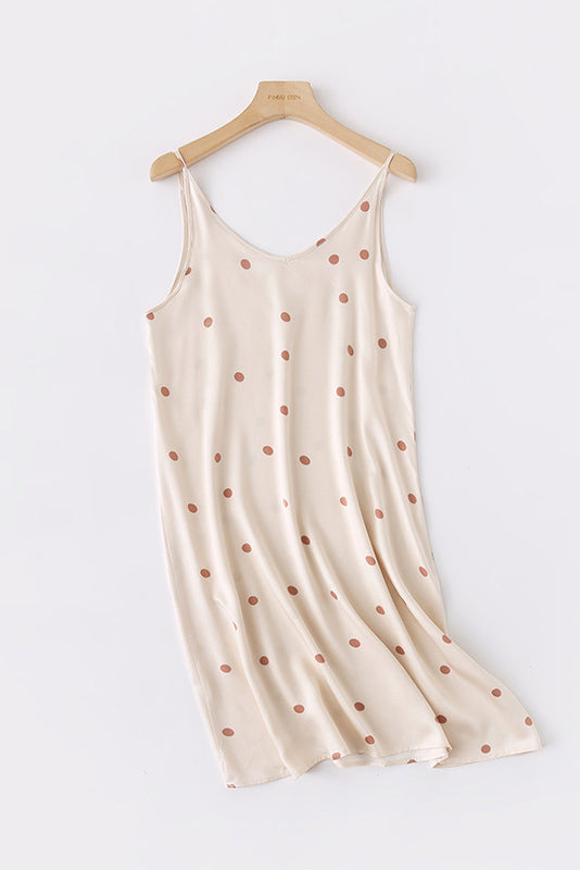 Printed Cross-Back Cami Dress