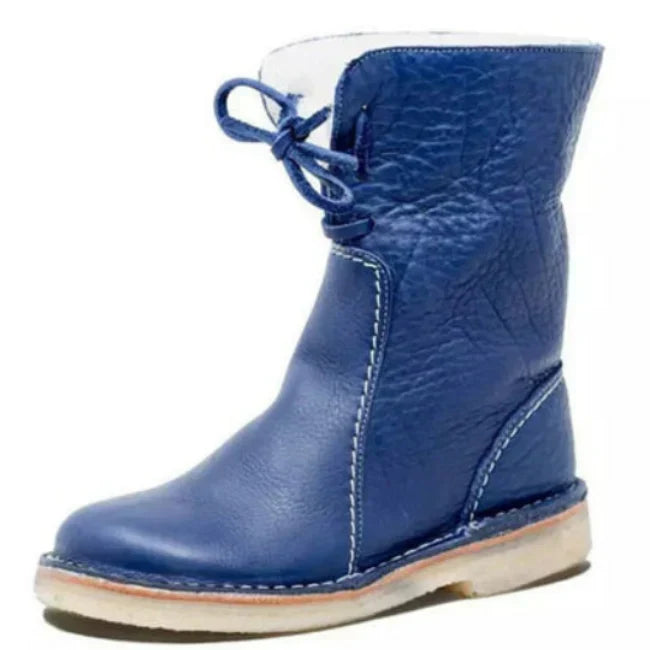 Helena - wool-lined leather boots for women