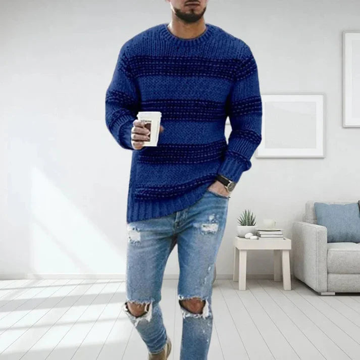 Soft - knitted jumper for stylish men in any season