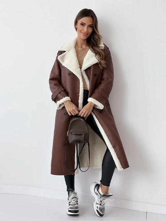 Monroe - elegant long winter coat for women