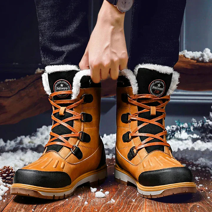 Weatherproof and insulated men's boots