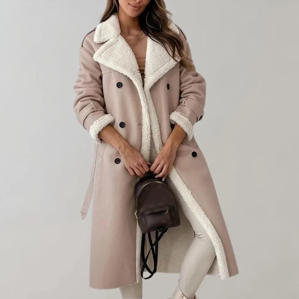 Winter coat - from soft leather