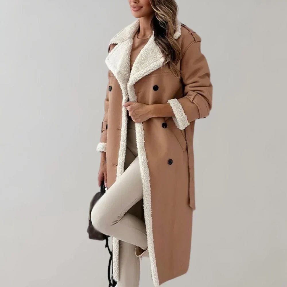 Winter coat - from soft leather