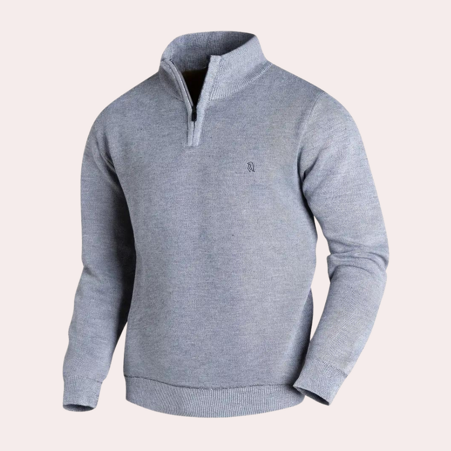 Stylish men's zip-up jumper