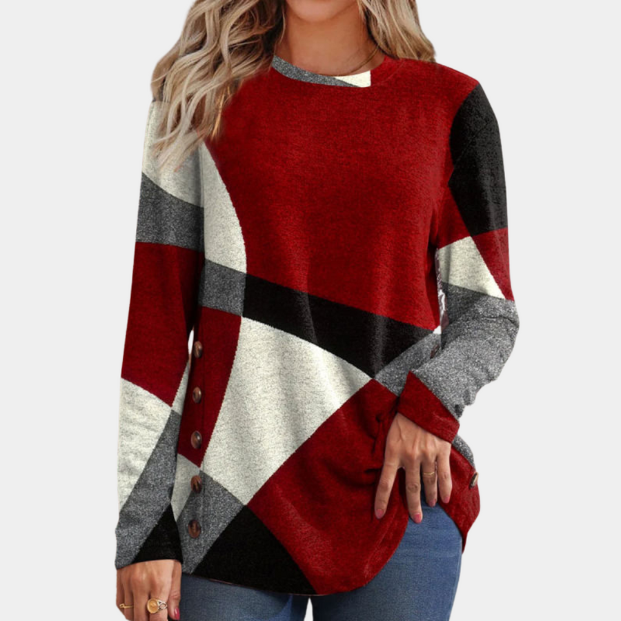 Casual women's long-sleeved t-shirt