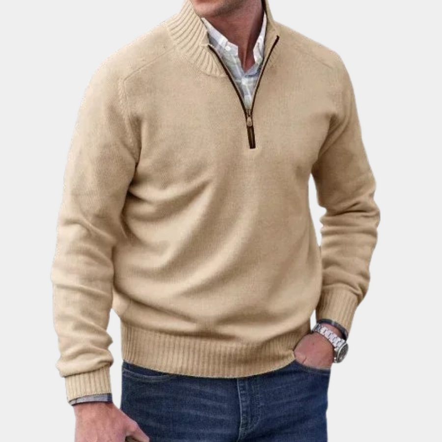 Stylish zipped jumper for men