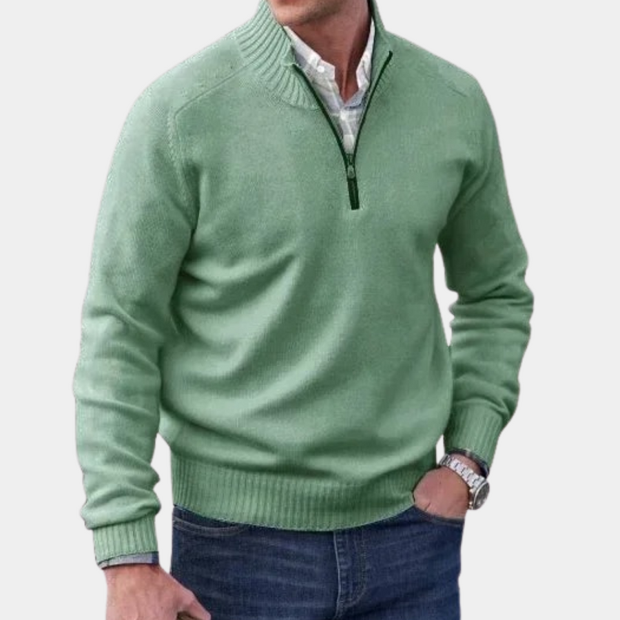 Stylish zipped jumper for men